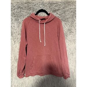 H&M Regular Fit Hoodie Sweatshirt Pullover Red Pink Size S